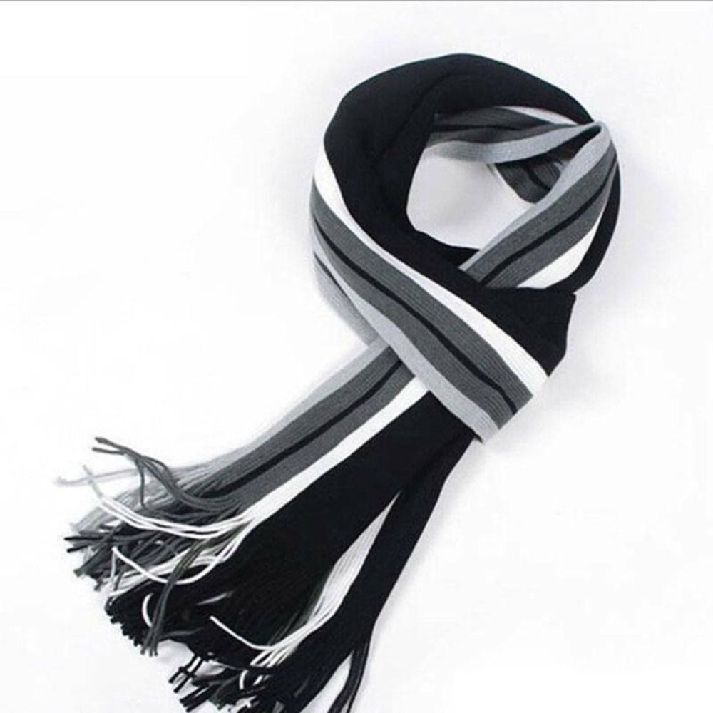 Cashmere Men Striped Scarf Fas - огляд і ціна Wool Scarf Men