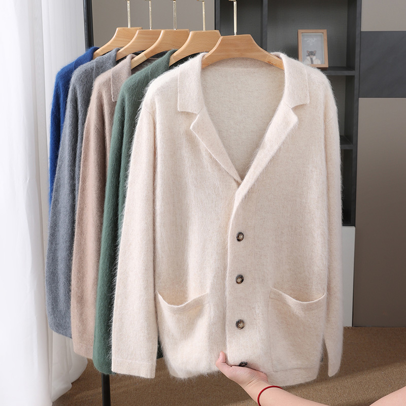 New Mink Wool Cardigan Men's P - огляд і ціна Wool Coat Peacoat
