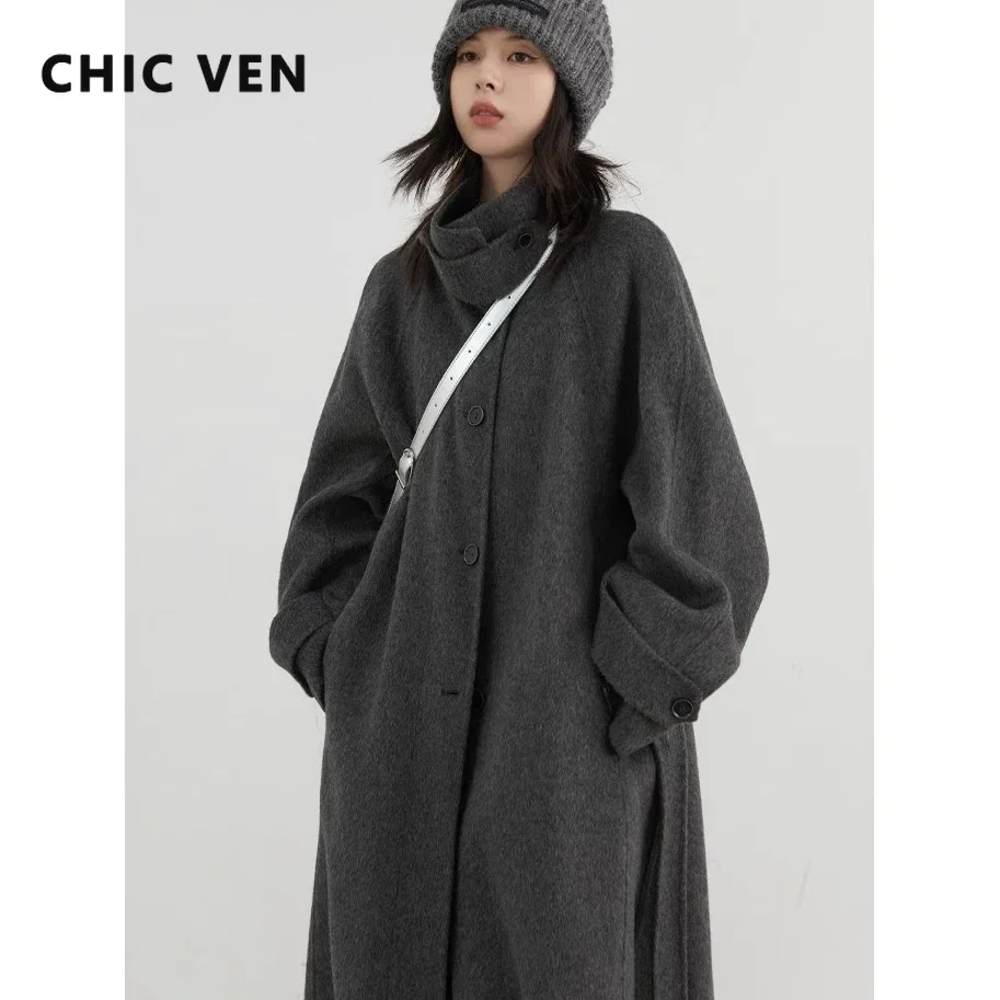 CHIC VEN Korean Women Woolen C - огляд і ціна Wool Coat Peacoat