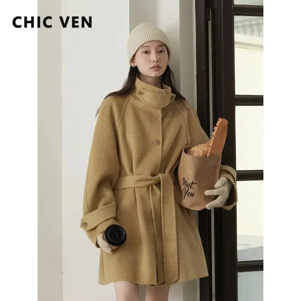 CHIC VEN Korean Women Woolen C - огляд і ціна Wool Coat Peacoat