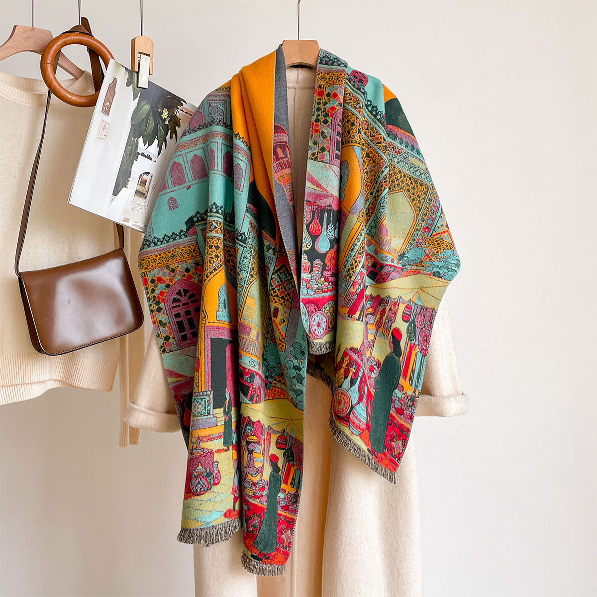 Women Imitation Cashmere Scarf - огляд і ціна Cashmere Pashmina Wrap