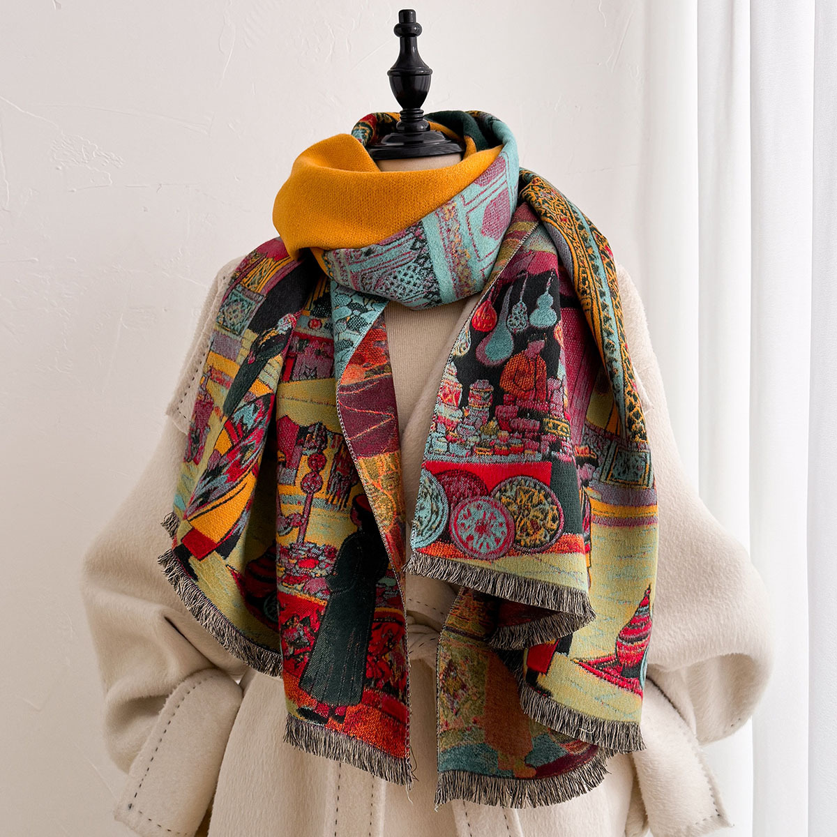 Women Imitation Cashmere Scarf - огляд і ціна Cashmere Pashmina Wrap