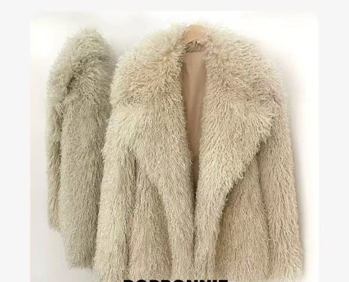 Fur Coats Women Autumn Winter  - огляд і ціна Wool Coat Peacoat