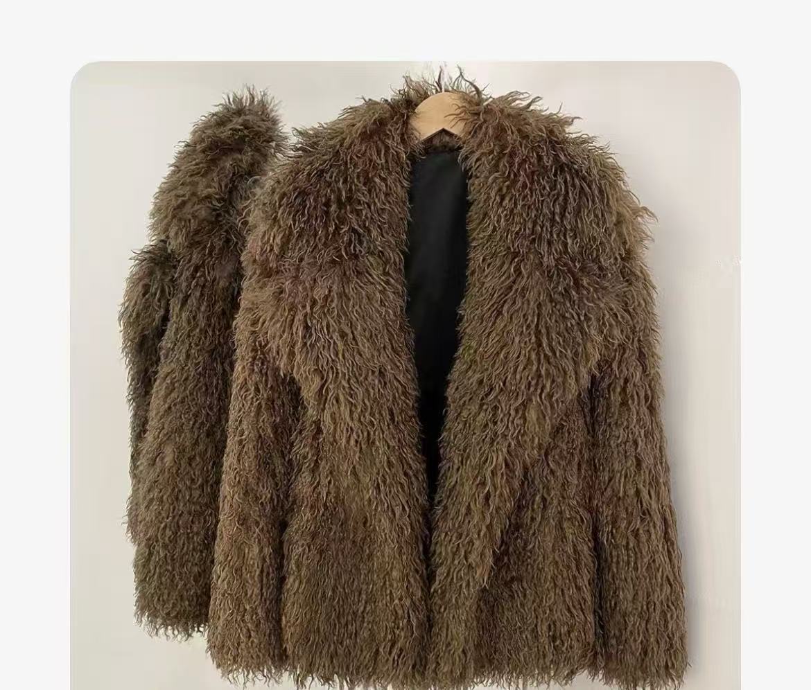Fur Coats Women Autumn Winter  - огляд і ціна Wool Coat Peacoat
