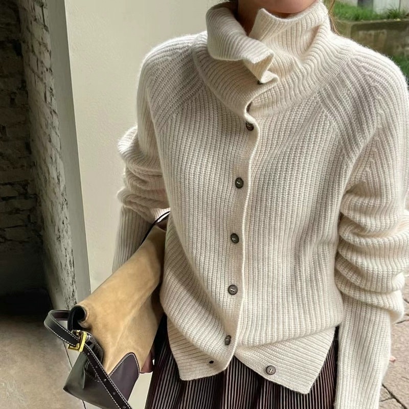 Turtleneck Cardigan Ladies 100 - огляд і ціна Wool Coat Peacoat