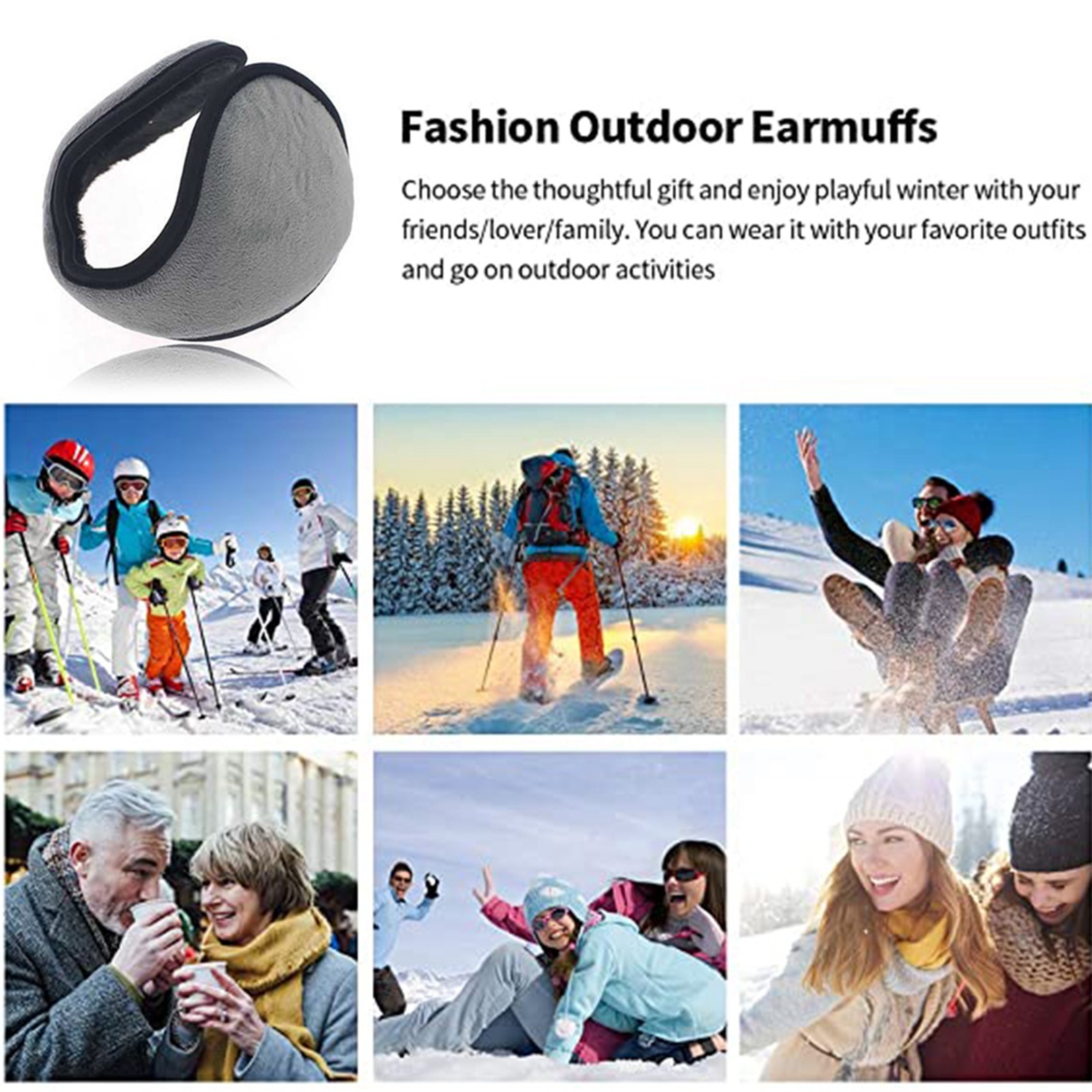 Winter Ear Muffs Warm Fleece F - огляд і ціна Earmuffs Foldable